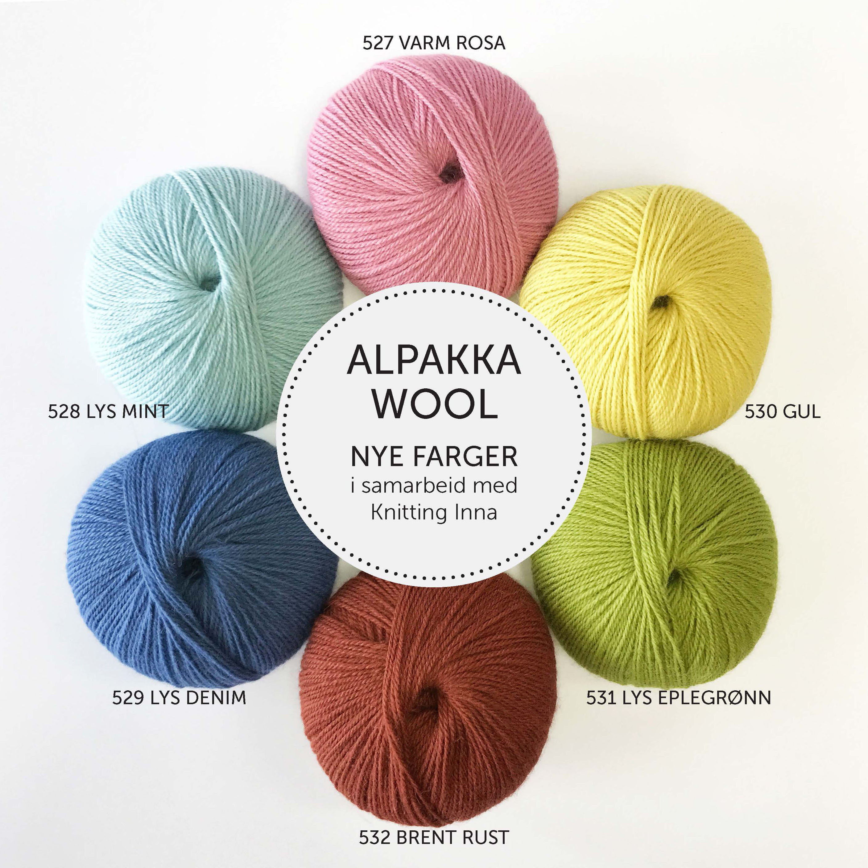 Knitting Inna-fargene